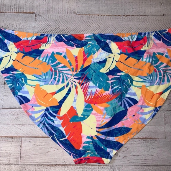 Floral Bikini Bottom Blue Red Yellow Pink Old Navy Woman's Size 4X - Picture 15 of 15